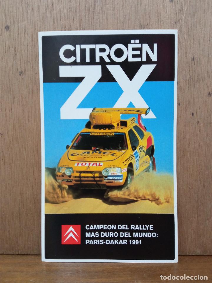 Pegatinas de colecci&oacute;n: Citro&euml;n ZX, campeonato de rally Par&iacute;s-Dakar 1991.