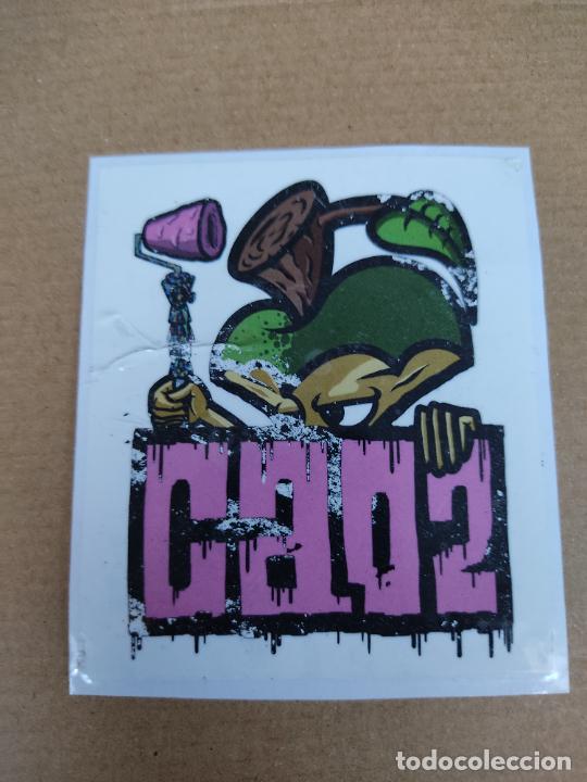 Pegatinas de colecci&oacute;n: ADHESIVO PEGATINA LETRAS TIPO GRAFFITTI CAO2 MIDE 8,5 X 9,9 CM