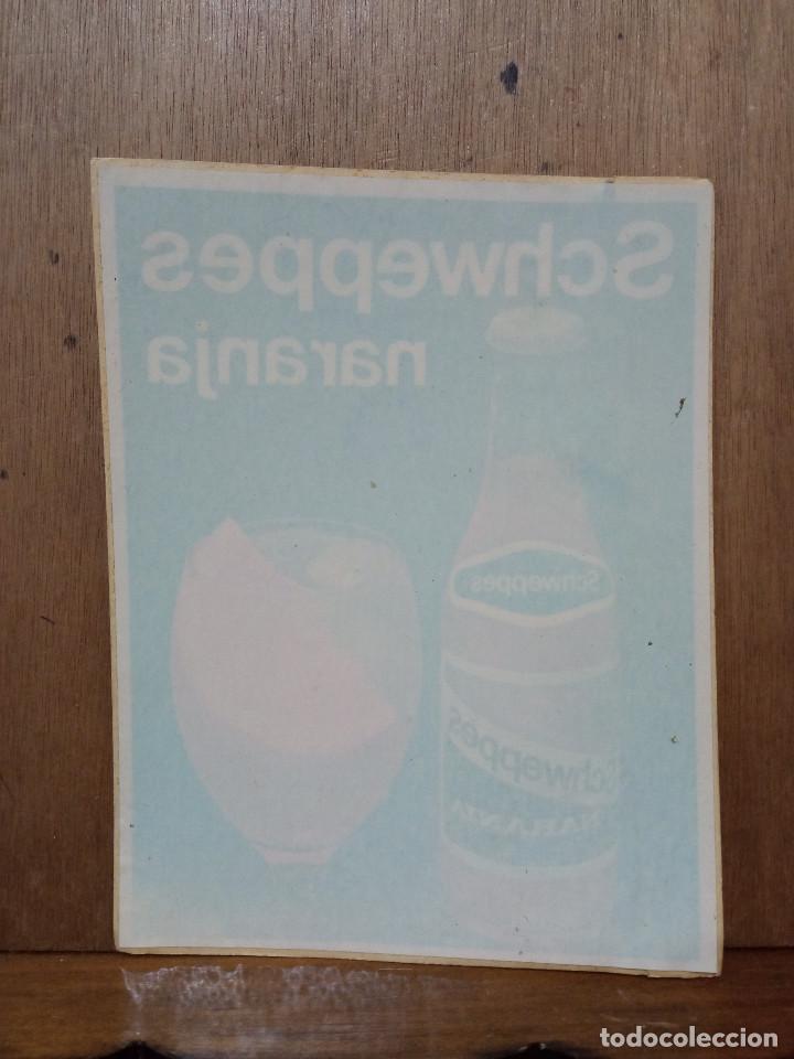 Pegatinas de colecci&oacute;n: Schweppes naranja. - Foto 1