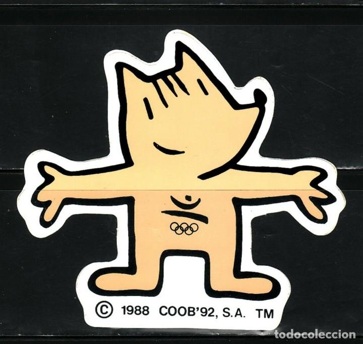 Pegatinas de colecci&oacute;n: ADHESIVO COOB 92 COBI. MARISCAL. BARCELONA 92 SILUETA COBI BIENVENIDA