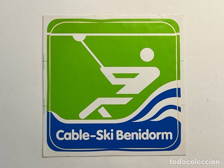 Pegatinas de colecci&oacute;n: BENIDORM, Adhesivo - Pegatina CABLE-SKI (h.1990?)