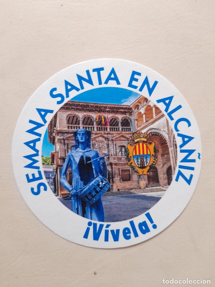 Pegatinas de colecci&oacute;n: PEGATINA ADHESIVO SEMANA SANTA ALCA&Ntilde;IZ TERUEL