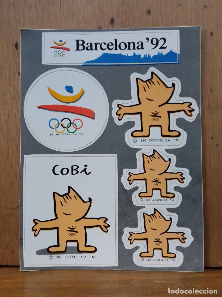 Pegatinas de colecci&oacute;n: Barcelona 92 - logo - Cobi.