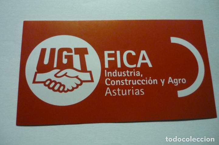 Pegatinas de colecci&oacute;n: pegatina sindicato ugt asturias constuccion