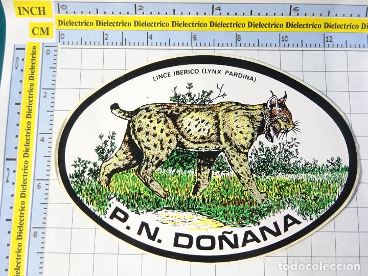 Pegatinas de colecci&oacute;n: PEGATINA DE ECOLOG&Iacute;A NATURALEZA. PARQUE NACIONAL DE DO&Ntilde;ANA LINCE IB&Eacute;RICO. 175