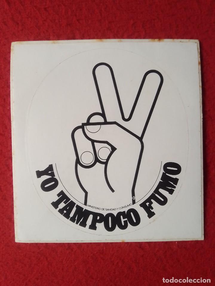 Pegatinas de colecci&oacute;n: PEGATINA ADHESIVO STICKER AUTOCOLLANT YO TAMPOCO FUMO, NO FUMAR, SALUD HEALTH...DONT SMOKE SPAIN...
