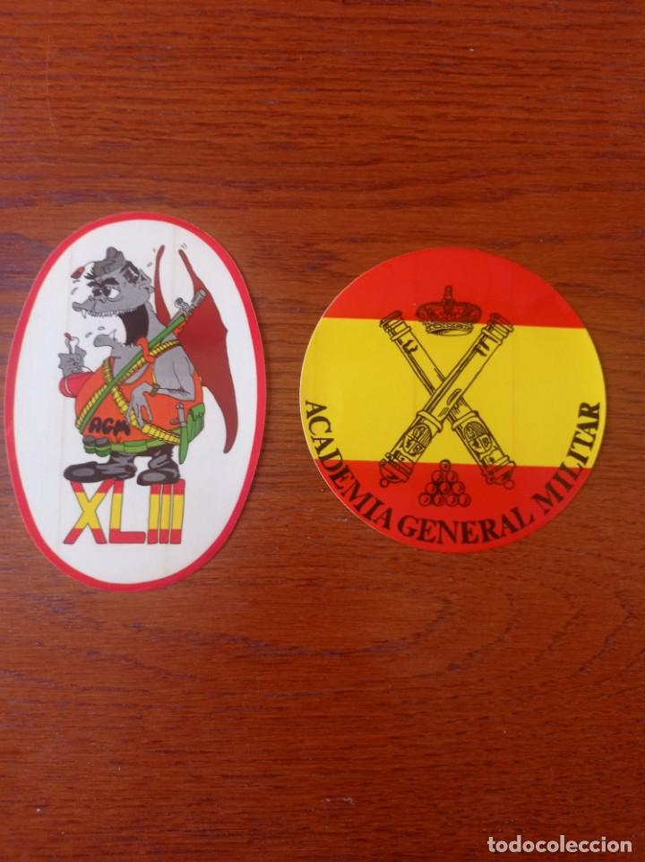 Pegatinas de colecci&oacute;n: LOTE 2 PEGATINAS ACADEMIA GENERAL MILITAR REF. UR MES 3 G