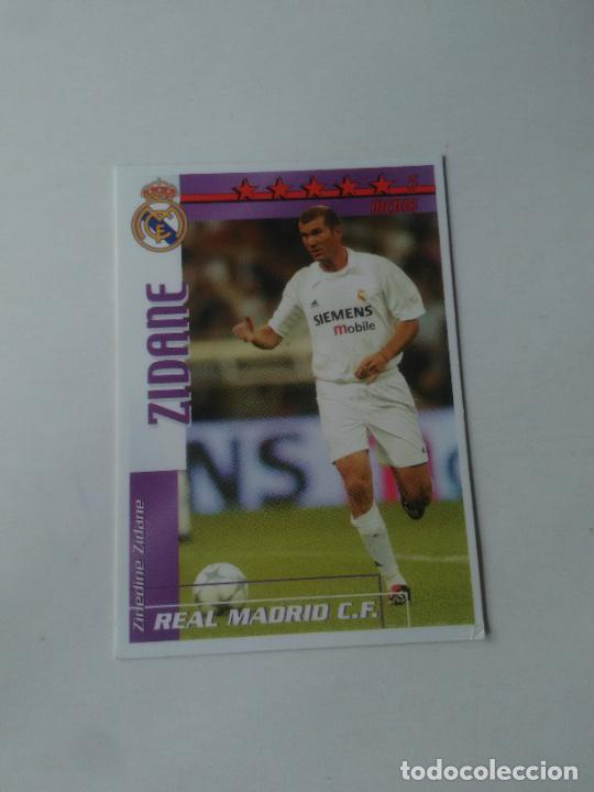 Pegatinas de colecci&oacute;n: ZIDANE REAL MADRID TARJETA CROMO LIGA FUTBOL MATCH TOTAL 2002-2003 02-03 MAGIC BOX
