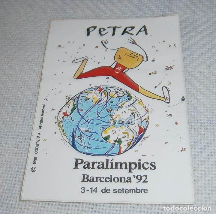 Pegatinas de colecci&oacute;n: pegatina Petra paralimpics Barcelona 92