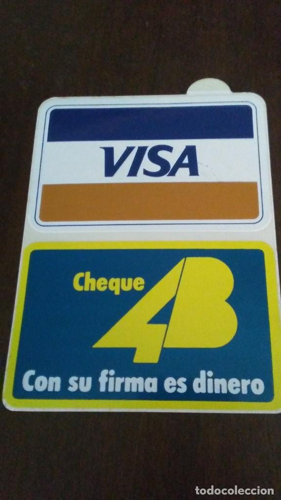 Pegatinas de colecci&oacute;n: ANTIGUA PEGATINA VISA 4B - Foto 1