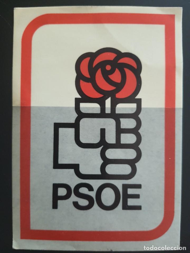 Pegatinas de colecci&oacute;n: Pegatina pol&iacute;tica. PSOE.. Transici&oacute;n Espa&ntilde;ola.