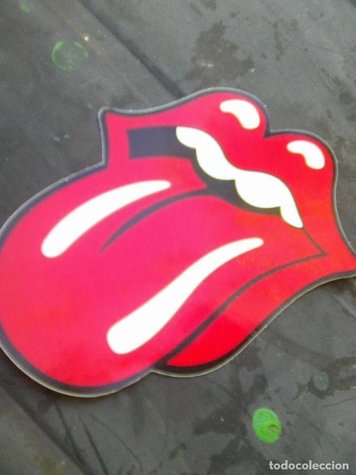 Pegatinas de colecci&oacute;n: Rolling Stones - la lengua de sus sat&aacute;nicas majestades - Pegatina vintage 90&acute;s sin uso -