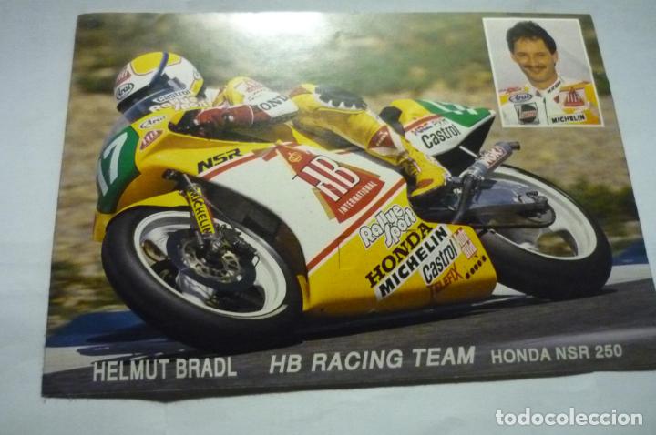 Pegatinas de colecci&oacute;n: pegatina motorismo honda helmut bradl
