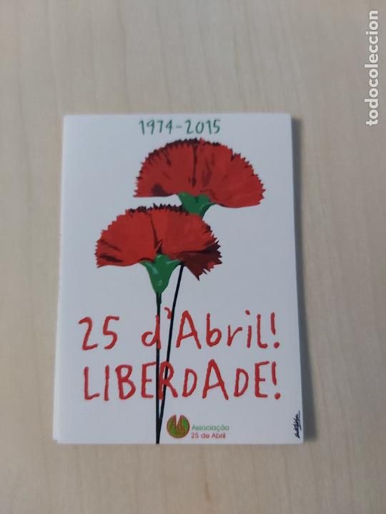 Sammlung von Aufklebern: PEGATINA POLITICA - 25 DE ABRIL LIBERTAD - 7 CM