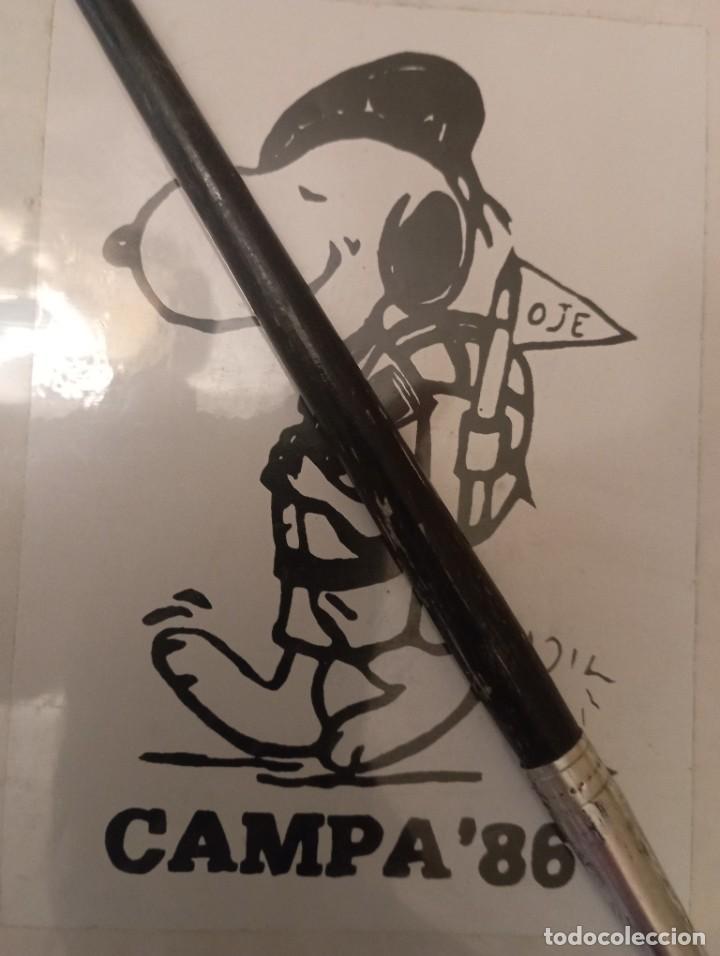 Pegatinas de colecci&oacute;n: Pegatina OJE (Organizaci&oacute;n Juvenil Espa&ntilde;ola) CAMPA 86 (Snoopy). 9x12cm