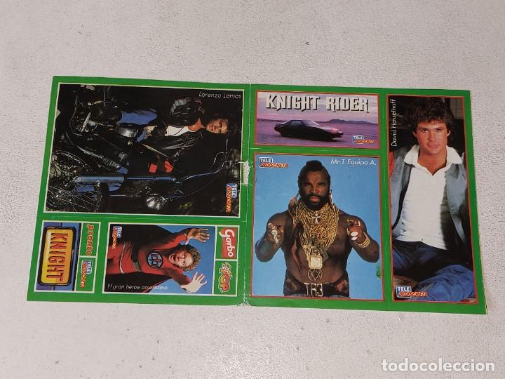 Pegatinas de colecci&oacute;n: ANTIGUAS PEGATINAS DEL EQUIPO A - COCHE FANTASTICO Y GRAN HEROE AMERICANO DE TELE INDISCRETA A&Ntilde;OS 80