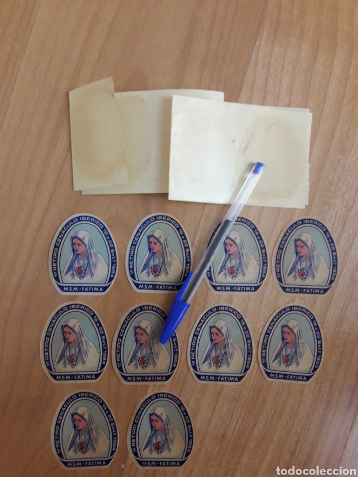 Sammlung von Aufklebern: 10 PEGATINAS PRIMER RETIRO CEN&Aacute;CULO IB&Eacute;RICO 1984 F&Aacute;TIMA