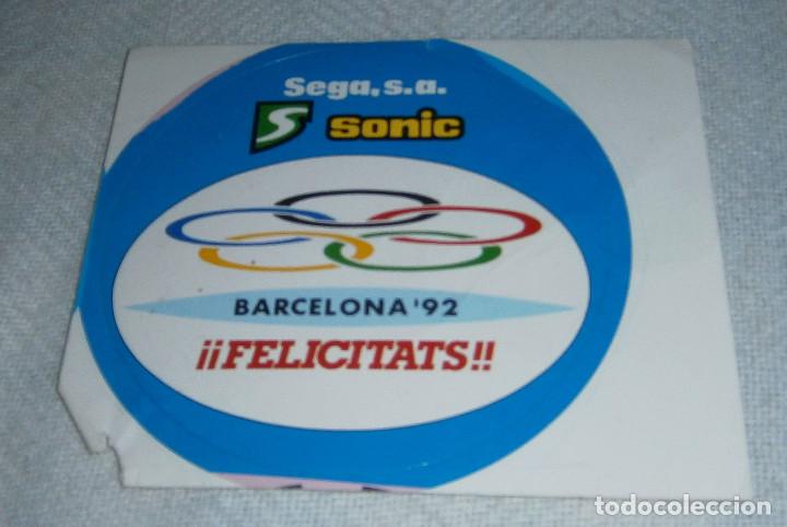 Pegatinas de colecci&oacute;n: pegatina sega s.a sonic olimpiadas barcelona 92