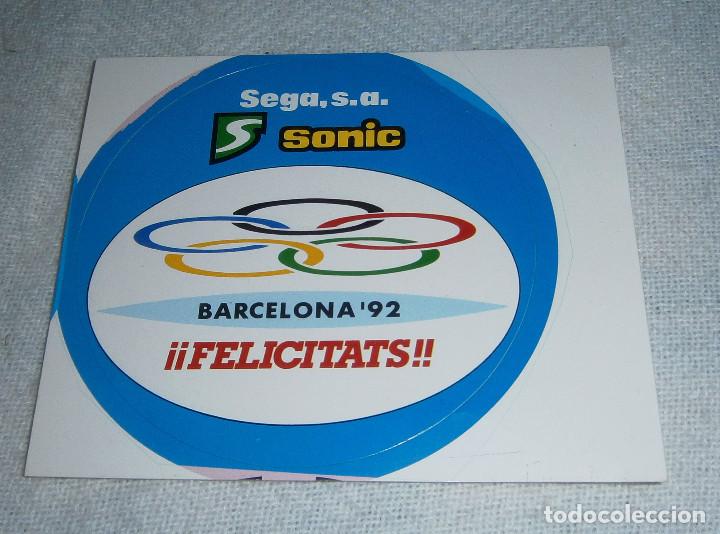 Pegatinas de colecci&oacute;n: pegatina sega s.a barcelona 92 felicitats
