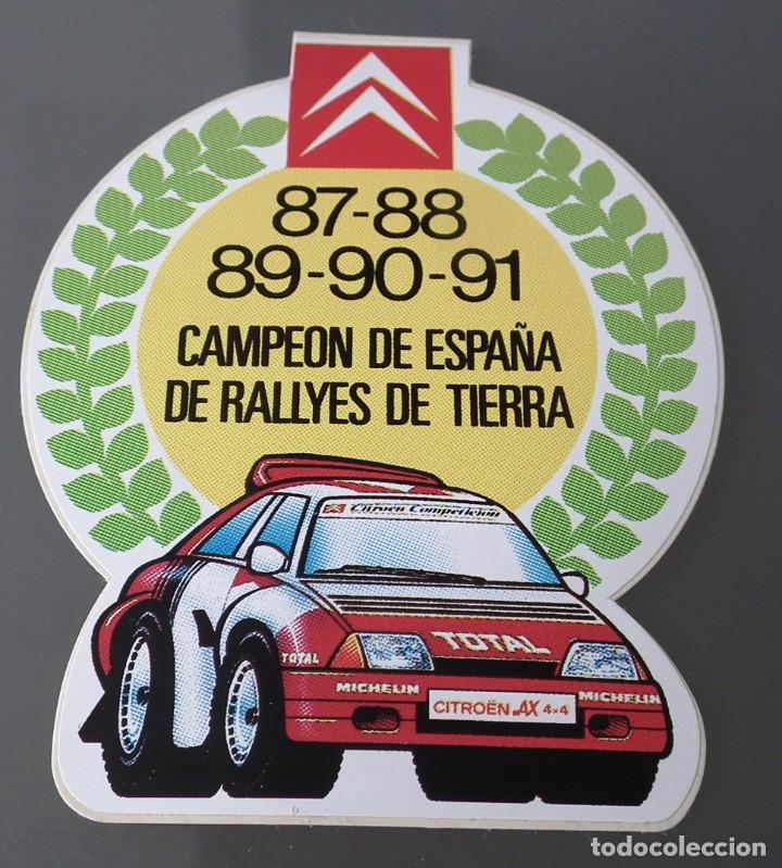 Pegatinas de colecci&oacute;n: PEGATINA CITRO&Euml;N CAMPE&Oacute;N DE ESPA&Ntilde;A RALLYES DE TIERRA 87-88-89-90-91