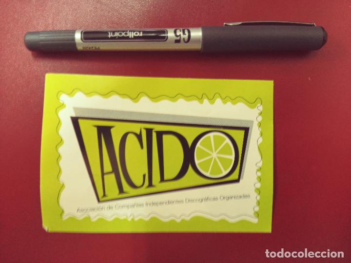Pegatinas de colecci&oacute;n: Pegatina ACIDO (Asociaci&oacute;n de Compa&ntilde;&iacute;as Independientes Discogr&aacute;ficas Organizadas)