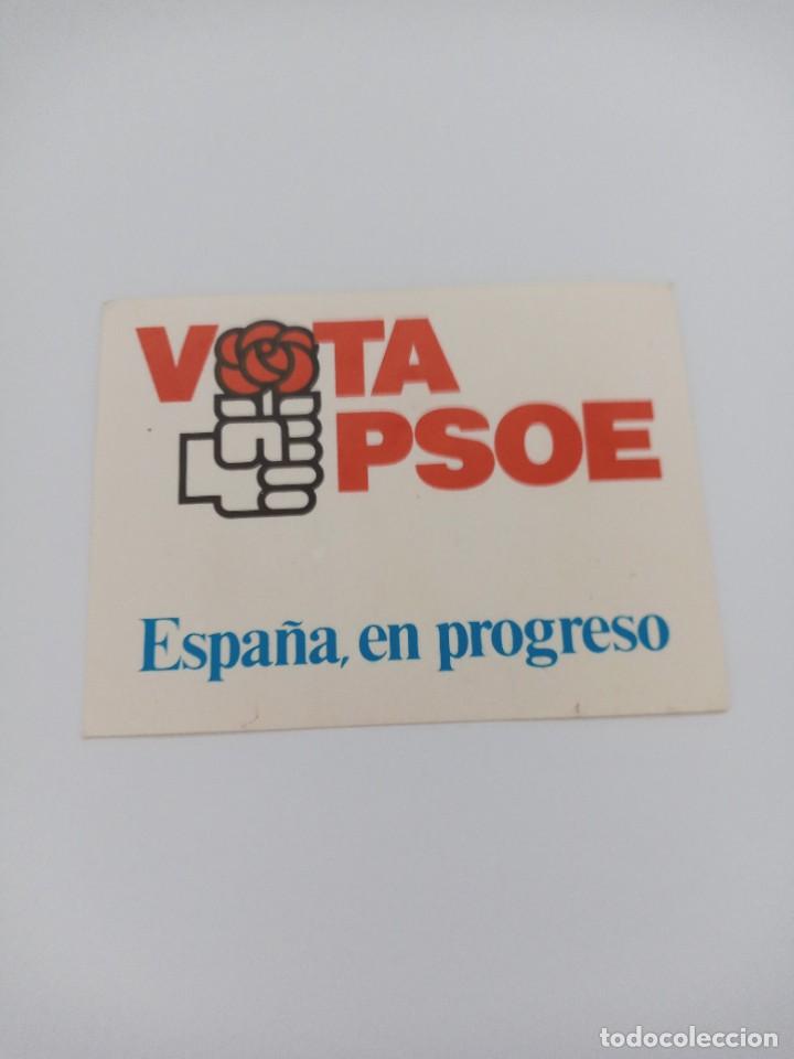 Pegatinas de colecci&oacute;n: PEGATINA VOTA PSOE ESPA&Ntilde;A EN PROGRESO - Foto 1