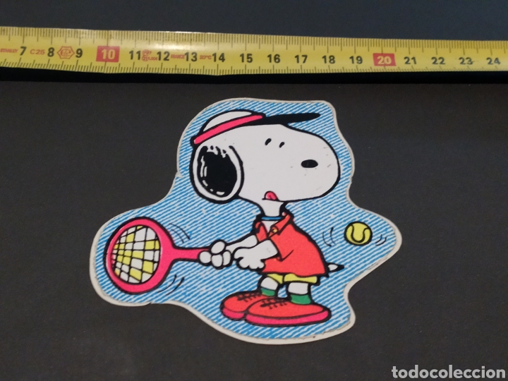 Pegatinas de colecci&oacute;n: Pegatina Snoopy tenis, sin pegar