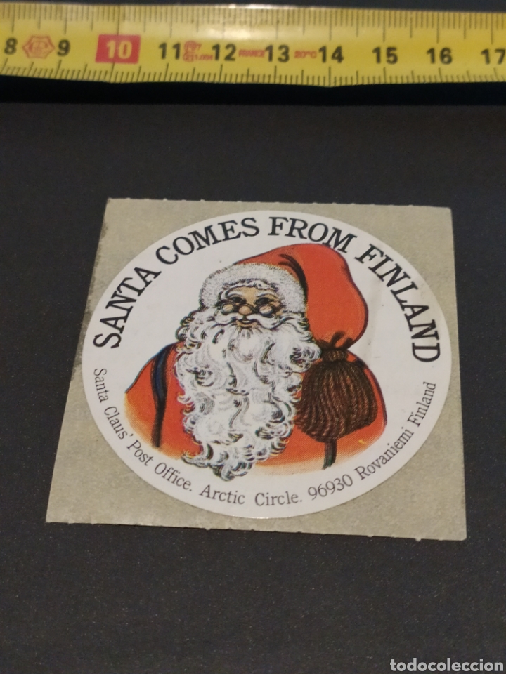 Pegatinas de colecci&oacute;n: Pegatina Santa Claus Finlandia, sin pegar