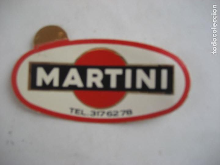 Pegatinas de colecci&oacute;n: Martini. peque&ntilde;a pegatina de 6.5 x 3 cm.