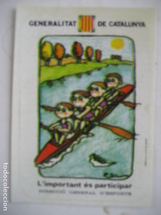 Pegatinas de colecci&oacute;n: Generalitat de Catalunya. Direccio generl d'Esports. Pegatina de 9 x 6 cm.