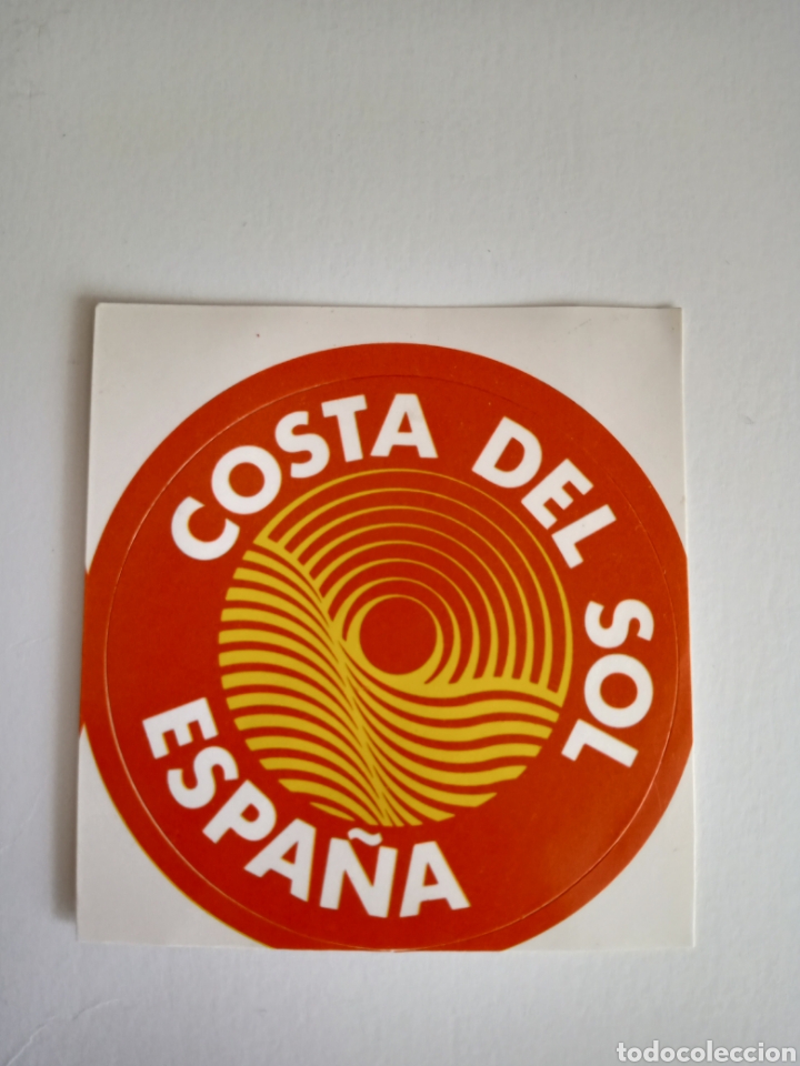 Pegatinas de colecci&oacute;n: Pegatina costa del sol, circular 7cm
