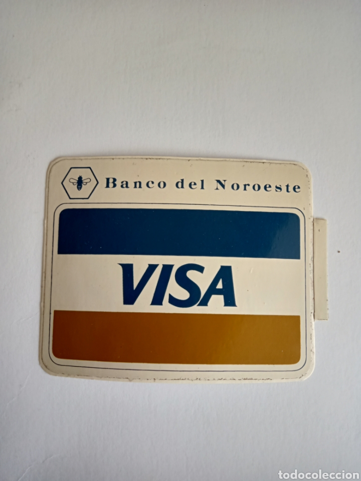 Autocolantes de cole&ccedil;&atilde;o: Pegatina Visa Banco del Noroeste. Tama&ntilde;o 90x72mm