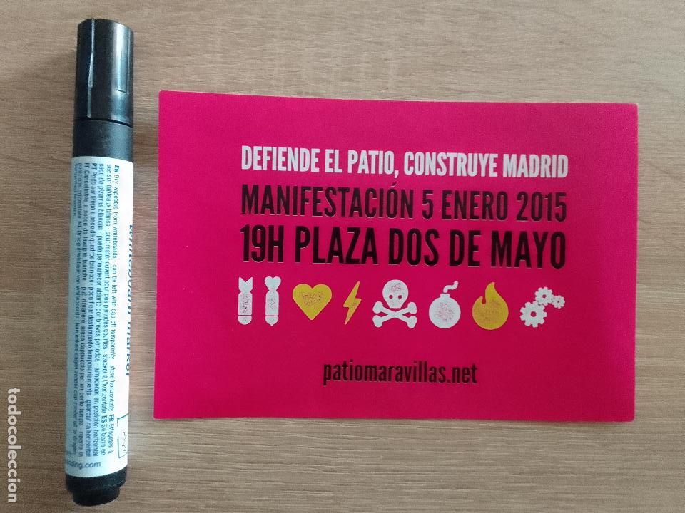 Pegatinas de colecci&oacute;n: Pegatina Okupaci&oacute;n Patio Maravillas 2015