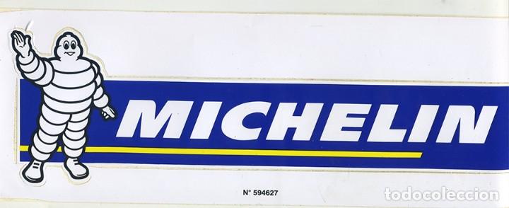 Pegatinas de colecci&oacute;n: PEGATINA MICHELIN MU&Ntilde;ECO BIBENDUM CON NOMBRE MIDE 30/9 CM