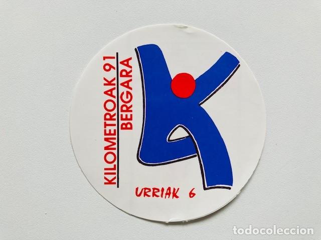 Adesivi di collezione: PEGATINA KILOMETROAK 91 BERGARA