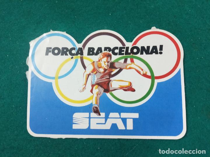 Pegatinas de colecci&oacute;n: PEGATINA ADHESIVA SEAT FOR&Ccedil;A BARCELONA. OLIMPIADAS BARCELONA 92.