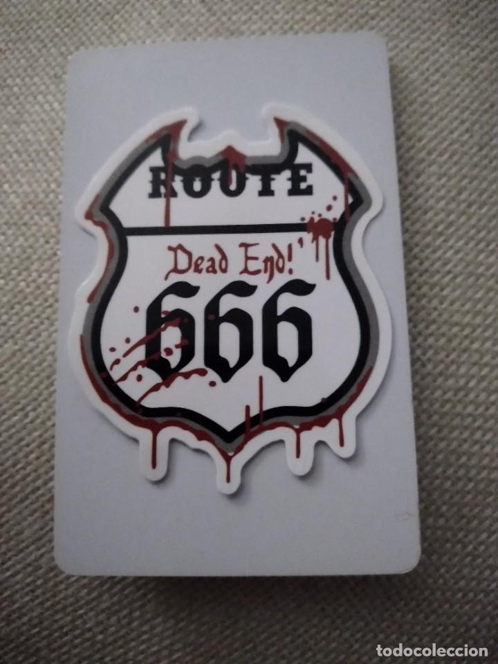 Pegatinas de colecci&oacute;n: PEGATINA STICKER-ROOTE 666 DEAD END=RUTA 666 CALLEJON SIN SALIDA-