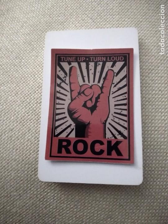 Pegatinas de colecci&oacute;n: PEGATINA STICKER-MANO CUERNOS-ROCK-MUSICA-SINTONIZAR EN VOZ ALTA-
