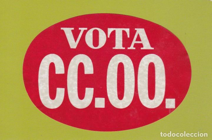 Sammlung von Aufklebern: PEGATINA VOTA CC.OO.