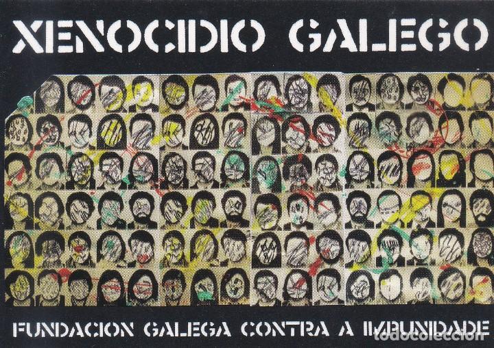 Sammlung von Aufklebern: PEGATINA FUNDACION GALEGA CONTRA A IMPUNIDADE. XENOCIDIO GALEGO (GALICIA)