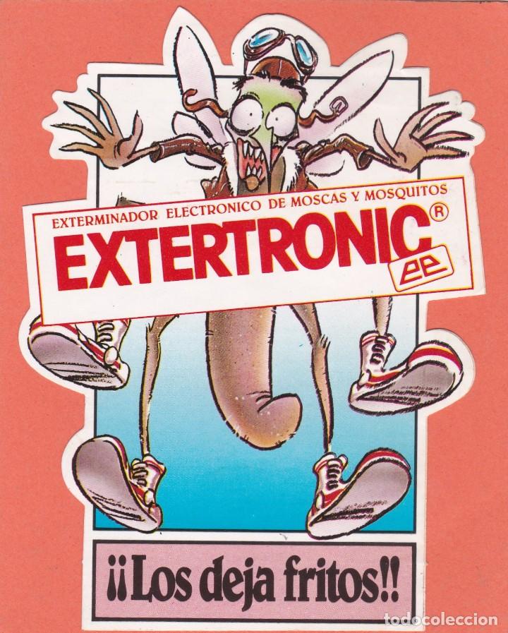 Pegatinas de colecci&oacute;n: PEGATINA EXTERTRONIC. EXTERMINADOR ELECTR&Oacute;NICO DE MOSCAS Y MOSQUITOS - TROQUELADA