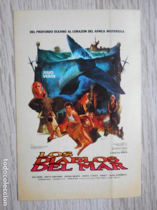 Pegatinas de colecci&oacute;n: ANTIGUA PEGATINA PELICULA LOS DIABLOS DEL MAR JULIO VERNE