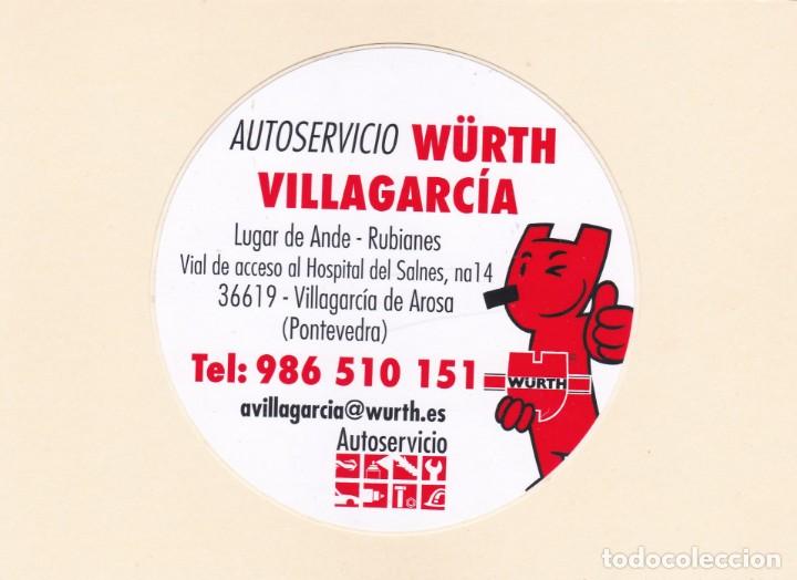 Pegatinas de colecci&oacute;n: PEGATINA AUTOSERVICIO W&Uuml;RTH VILLAGARCIA (PONTEVEDRA)