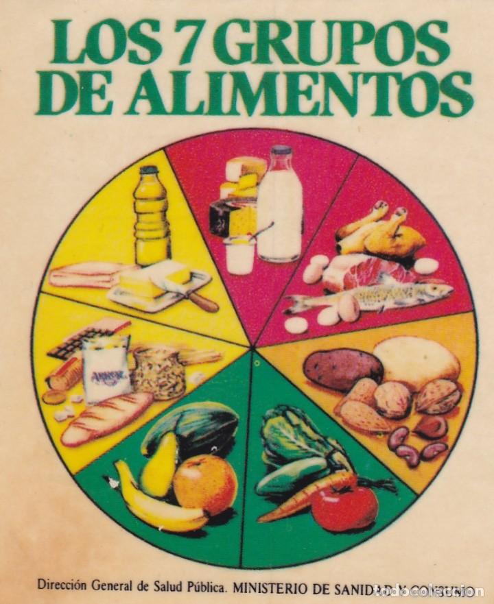 Collection stickers: PEGATINA LOS 7 GRUPOS DE ALIMENTOS. DIRECCI&Oacute;N GENERAL SALUD PUBLICA. MINISTERIO DE SANIDAD Y CONSUMO