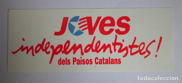 Adesivi di collezione: PEGATINA, JOVES INDEPENDENTISTES , VER FOTOS