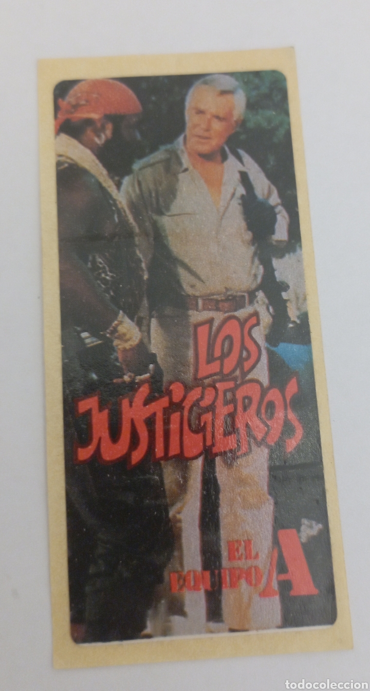 Sammlung von Aufklebern: PEGATINA PROMOCIONAL CHICLES EQUIPO A A&Ntilde;OS 80