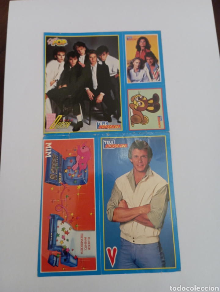 Sammlung von Aufklebern: PEGATINAS PROMOCIONALES REVISTA TELEINDISCRETA A&Ntilde;OS 80 MICHAEL DONOVAN V