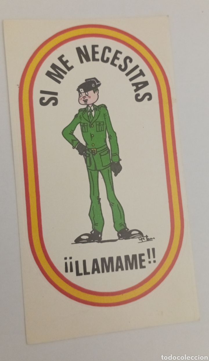 Sammlung von Aufklebern: PEGATINA PROMOCIONAL DE LA GUARDIA CIVIL A&Ntilde;OS 80
