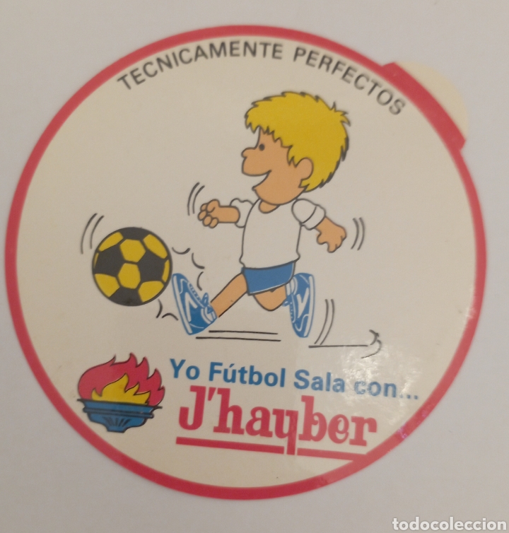 Sammlung von Aufklebern: PEGATINA PROMOCIONAL FUTBOL SALA J'HAYBER A&Ntilde;OS 80