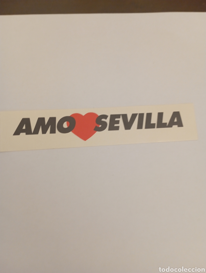 Sammlung von Aufklebern: PEGATINA PROMOCIONAL CIUDAD DE SEVILLA AMO SEVILLA A&Ntilde;OS 80